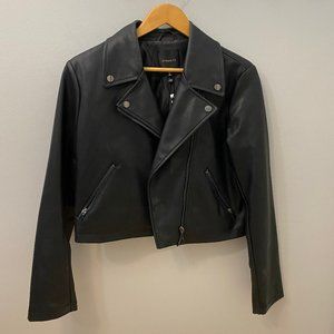 Dynamite Black Faux Leather Jacket New With Tags
